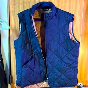 Brand new J Crew two tone vest | size medium | Blue & Tan